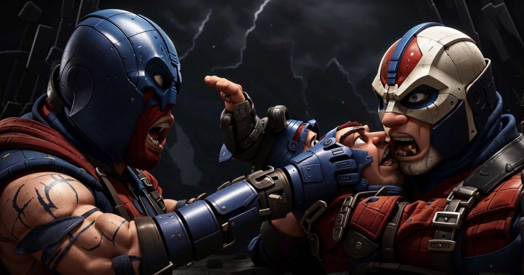 Azrael vs Bane Comic Charater Fighting