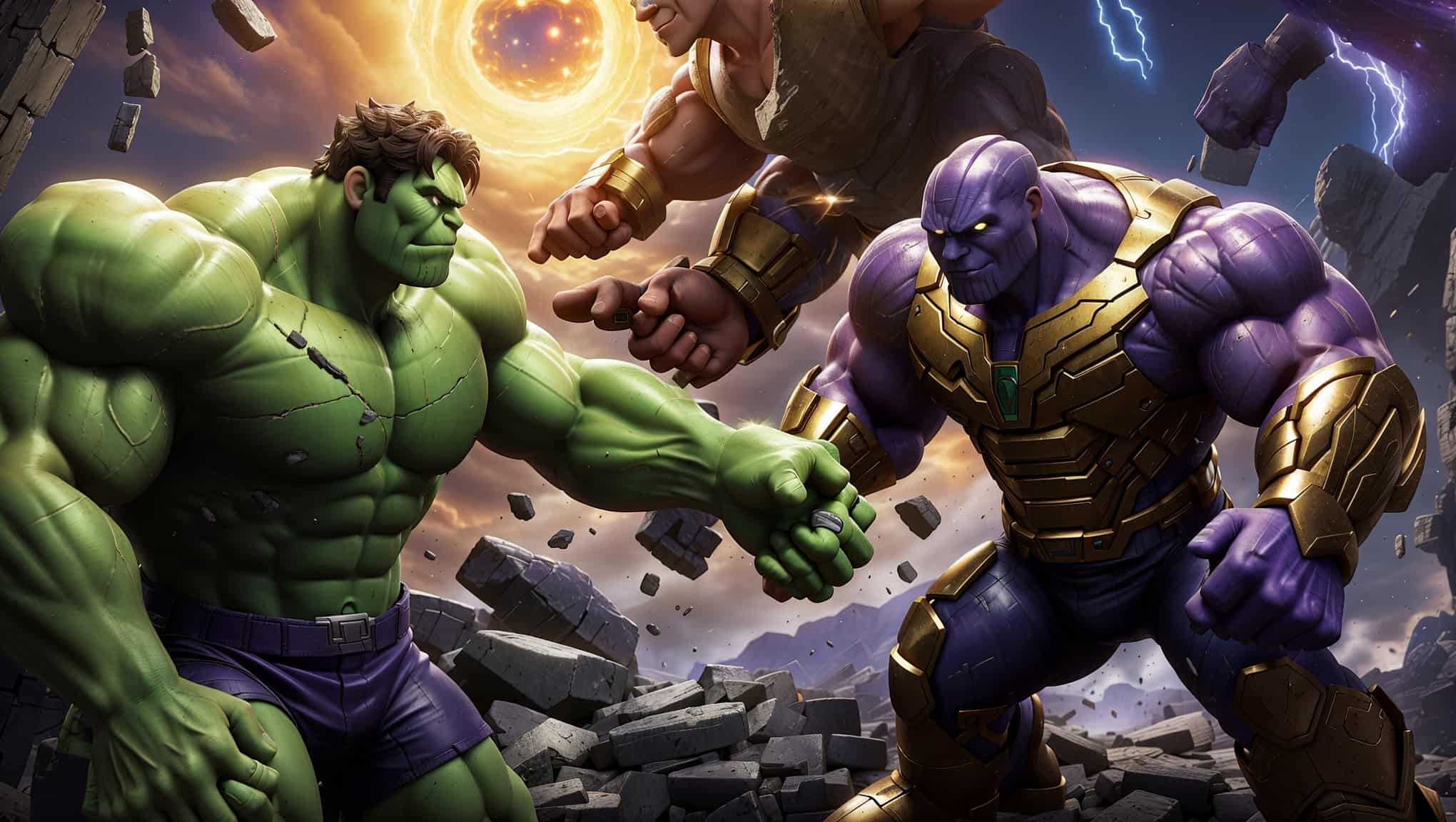 World Breaker Hulk Vs Thanos